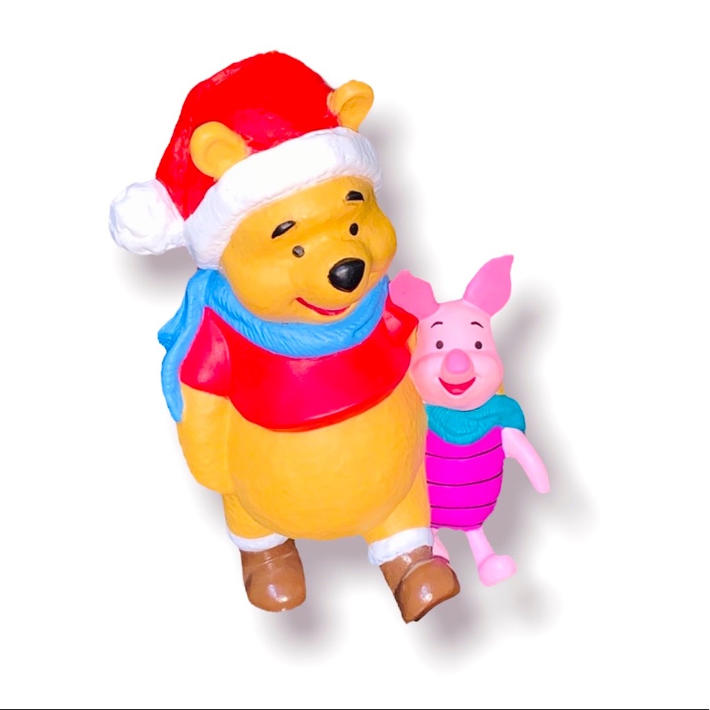 Vtg 90s winnie the pooh & piglet hallmark Christmas ornament